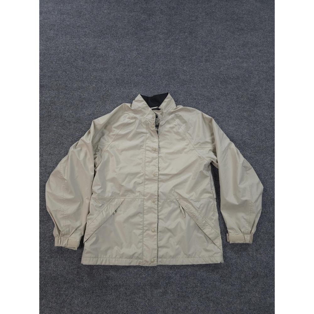 FootJoy Jacket Womens Small Beige DryJoys Waterproof Rain Golf Windbreaker